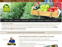 Tablet Screenshot of duckdelivery.com